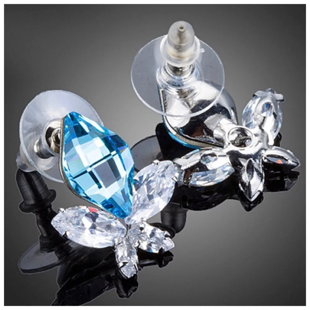 🌺 Swarovski Crystals The Elitha Blossom Earrings - Picture 2 of 3